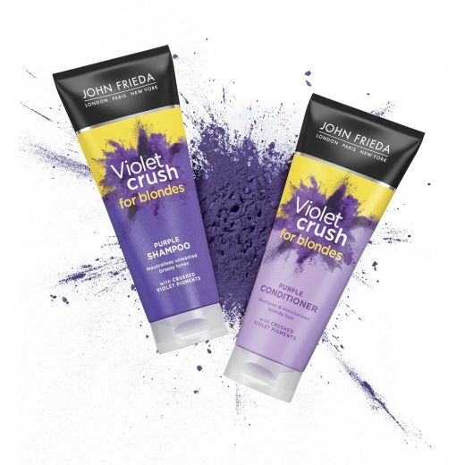 JOHN FRIEDA Violet Crush For Blondes Purple Conditioner Šviesių plaukų kondicionierius