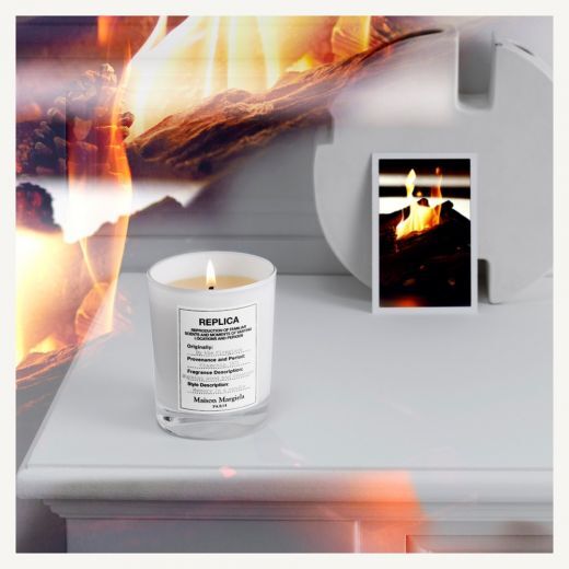 Replica By The Fireplace Candle