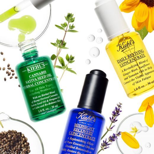 KIEHL'S Cannabis Sativa Seed Oil Herbal Concentrate Raminamasis veido serumas