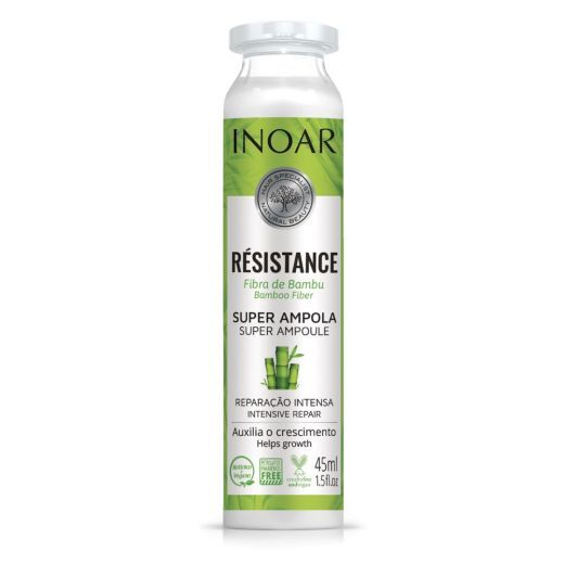 INOAR Resistance Fibra de Bambu Ampola - ampulė pažeistiems plaukams