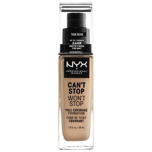 NYX PROFESSIONAL MAKEUP Can´t Stop Won´t Stop Full Coverage Foundation Pilno maskavimo makiažo pagrindas