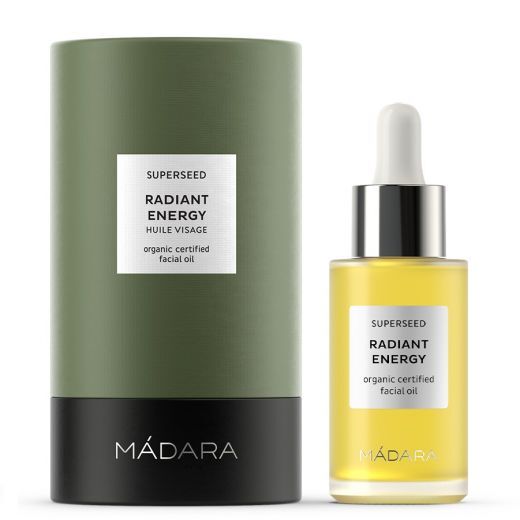 MADARA Superseed Radiant Energy Organic Facial Oil Energijos ir švytėjimo suteikiantis veido aliejus