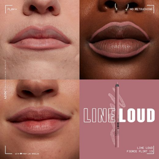 Line Loud Lip Liner Gimme Drama Fierce Flirt