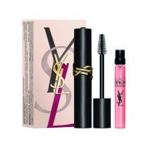 Yves Saint Laurent Gift Set for Women, Lash Clash Mascara + Black Opium Travel-Size Bottle 10 ml