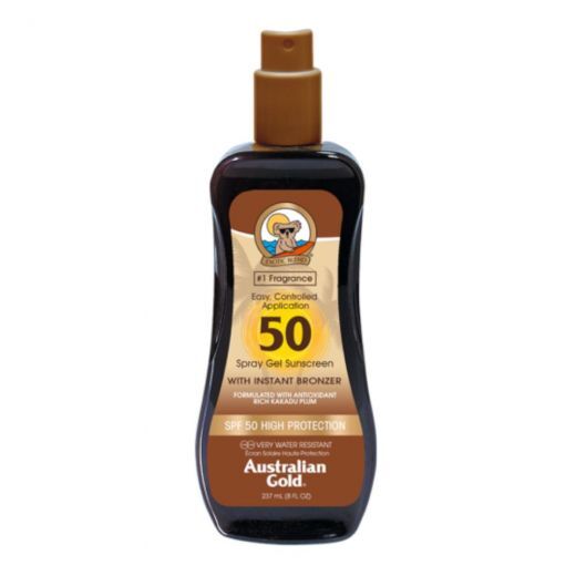 Spray Gel Sunscreen With Instant Bronzer SPF 50