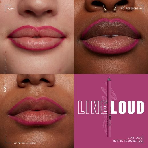 Line Loud Lip Liner Gimme Drama Hottie Hijacke