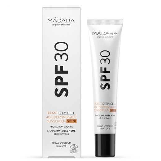MADARA Plant Stem Cell Age-Defying Face Sunscreen SPF30 Apsauginis veido kremas nuo saulės SPF30