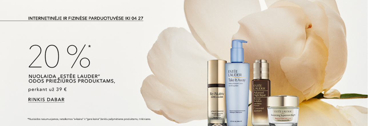 ESTEE LAUDER -20% perkant už 39 €