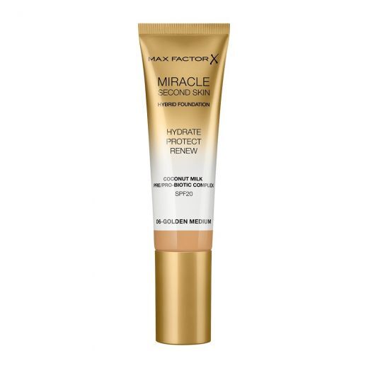 MAX FACTOR Miracle Second Skin Hybrid Foundation Skystas makiažo pagrindas