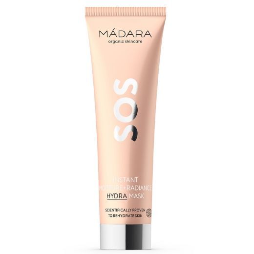 MADARA SOS Instant Moisture + Radiance Hydra Mask Intensyviai drėkinanti veido kaukė