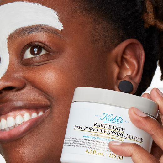 KIEHL'S Rare Earth Deep Pore Cleansing Masque Valomoji veido kaukė