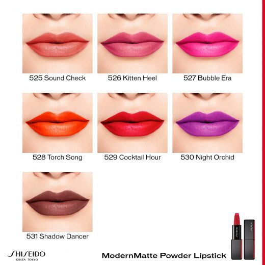 SHISEIDO ModernMatte Powder Lipstick Lūpų dažai