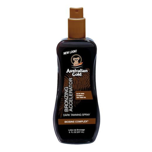 Dark Tanning Accelerator Spray Gel With Bronzers