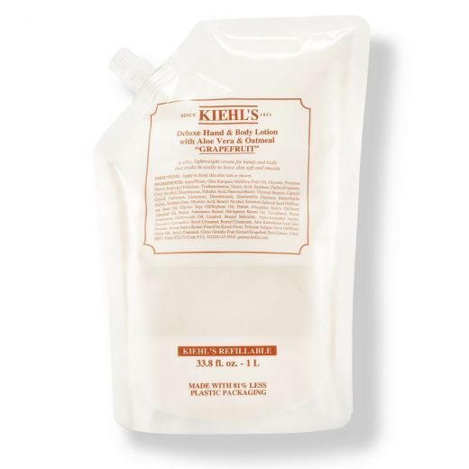 Deluxe Hand & Body Lotion With Aloe Vera And Oatmeal Grapefruit Refillable