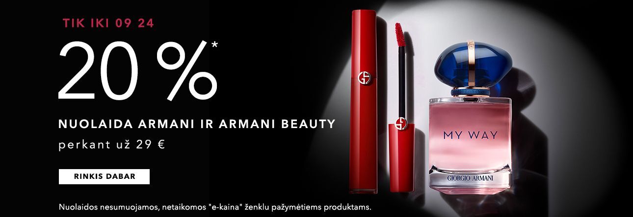 ARMANI ir ARMANI BEAUTY nuolaidos