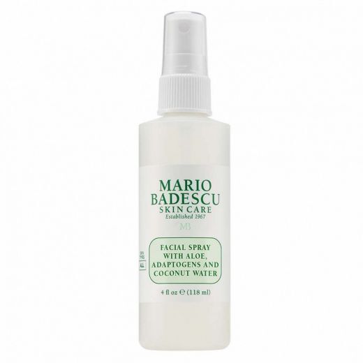 MARIO BADESCU Facial Spray With Aloe, Adaptogens And Coconut Water Drėkinamoji veido dulksna su alavijų, hialurono rūgšties ir kokosų vandeniu