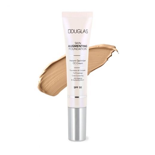 DOUGLAS COLLECTION DOUGLAS MAKE UP Skin Augmenting Foundation Instant Optimizer CC Cream SPF 50 Skystas makiažo pagrindas ir CC kremas "viename"