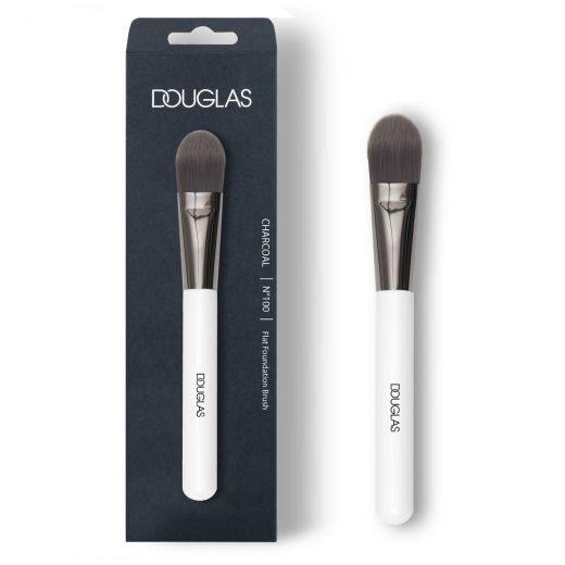 DOUGLAS COLLECTION Charcoal Flat Foundation Brush Plokščias makiažo pagrindo šepetėlis