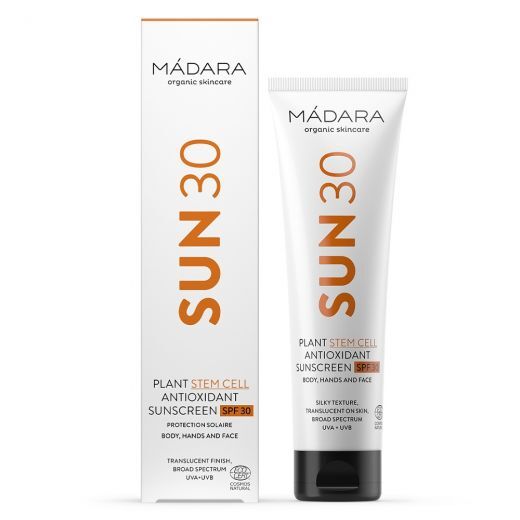 MADARA Plant Stem Cell Antioxidant Body Sunscreen SPF30 Apsauginis kūno kremas nuo saulės SPF30