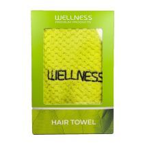 hair towel green