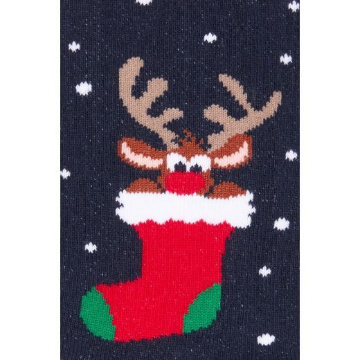 Moterų kojinės "Kalėdų briedžiai"
