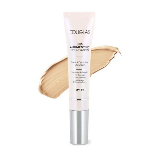 DOUGLAS COLLECTION DOUGLAS MAKE UP Skin Augmenting Foundation Instant Optimizer CC Cream SPF 50 Skystas makiažo pagrindas ir CC kremas "viename"