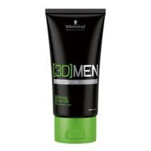 SCHWARZKOPF PROFESSIONAL 3D MEN Strong Hold Gel Stiprios fiksacijos plaukų gelis