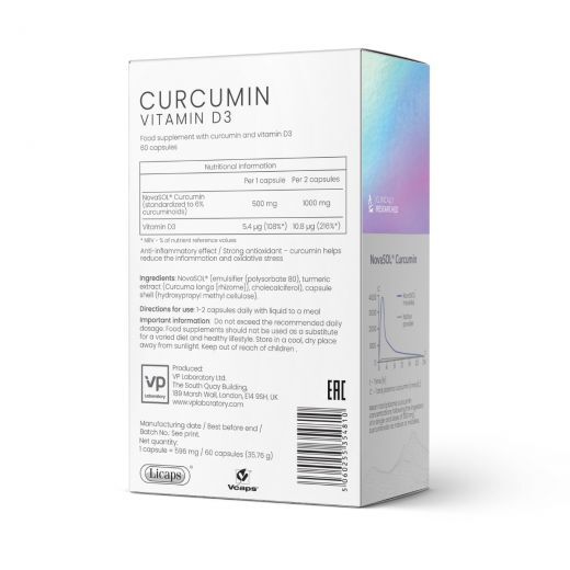 VP Laboratory Curcumin +D3
