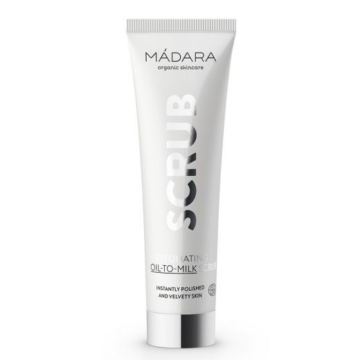 MADARA Exfoliating Oil-to-Milk Scrub Giliai valantis veido šveitiklis