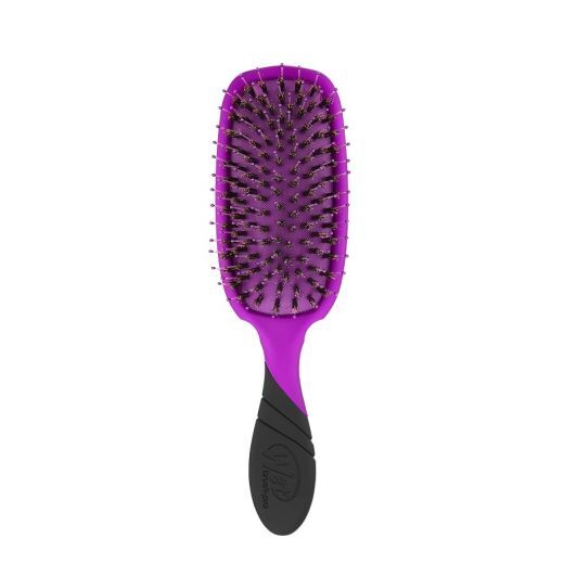 WET BRUSH Shine Enhancer Pro Brush Purple Plaukų šepetys su natūraliais šereliais (violetinis)