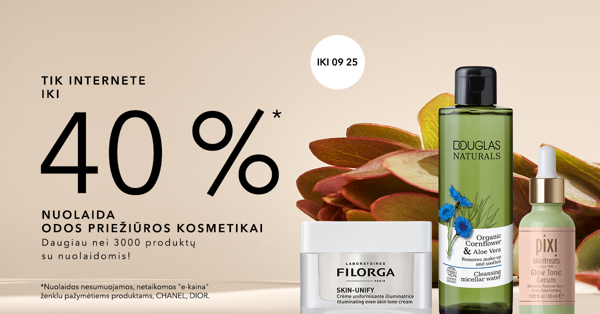 Nuolaidos odos priežiūros kosmetikai