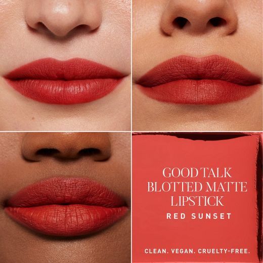 M2 Good Talk Soft Matte Lipstick Red Sunset