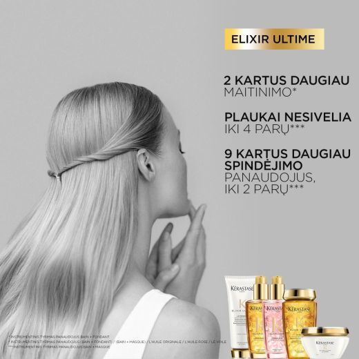 KÉRASTASE Elixir Ultime Le Masque Maitinamoji plaukų kaukė su kietrių aliejumi