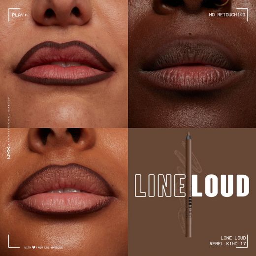 Line Loud Lip Liner Gimme Drama Rebel Kind
