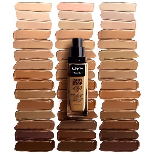 NYX PROFESSIONAL MAKEUP Can´t Stop Won´t Stop Full Coverage Foundation Pilno maskavimo makiažo pagrindas