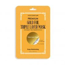 Premium Gold Foil Triple Layer Mask