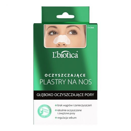 L'BIOTICA Deep Cleansing Nose Pore Strips Gilaus valomojo poveikio nosies pleistrai su arbatmedžiu