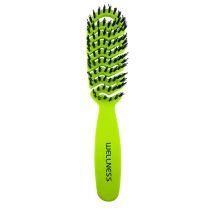 hair brush small green