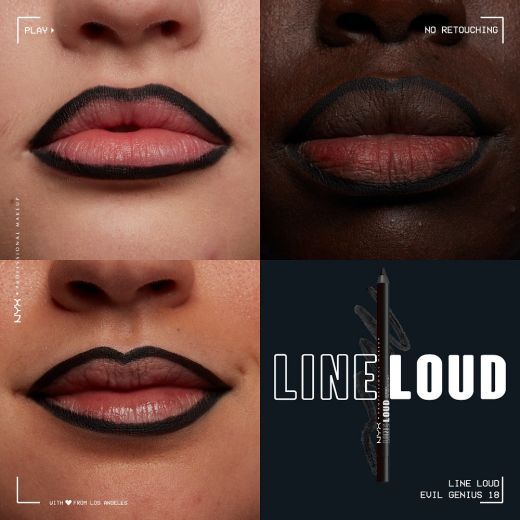 Line Loud Lip Liner Gimme Drama Evil Genius