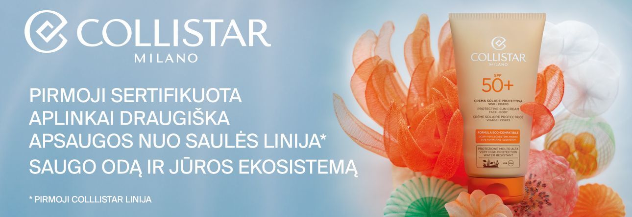 COLLISTAR aplinkai draugiška apsauga nuo saulės