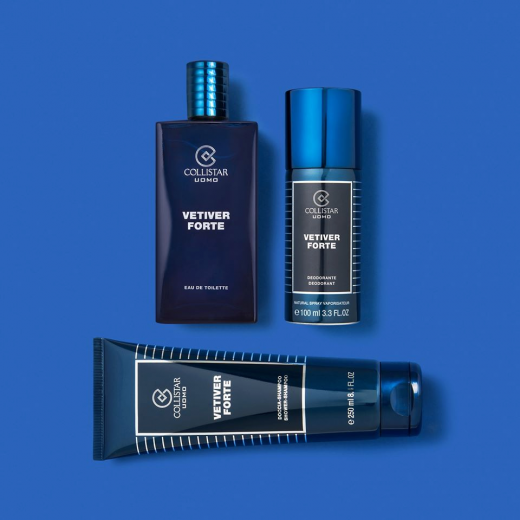 COLLISTAR Vetiver Forte Shower-Shampoo Dušo želė ir plaukų šampūnas vyrams