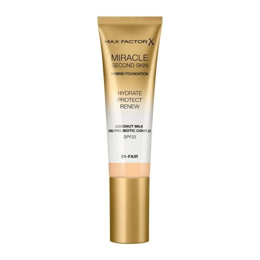 MAX FACTOR Miracle Second Skin Hybrid Foundation Skystas makiažo pagrindas