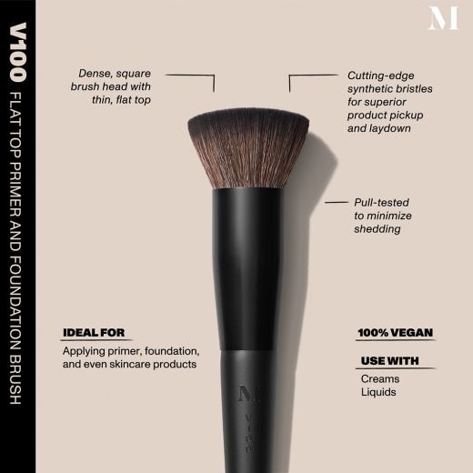 V100 Flat Top Primer and Foundation Brush