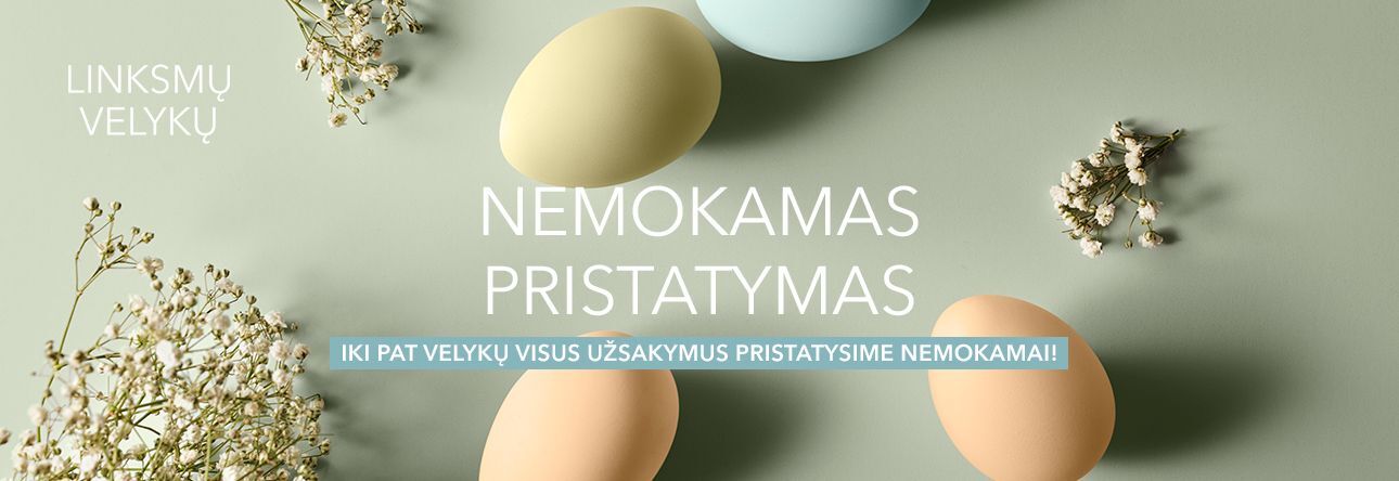 Nemokamas pristatymas iki pat Velykų