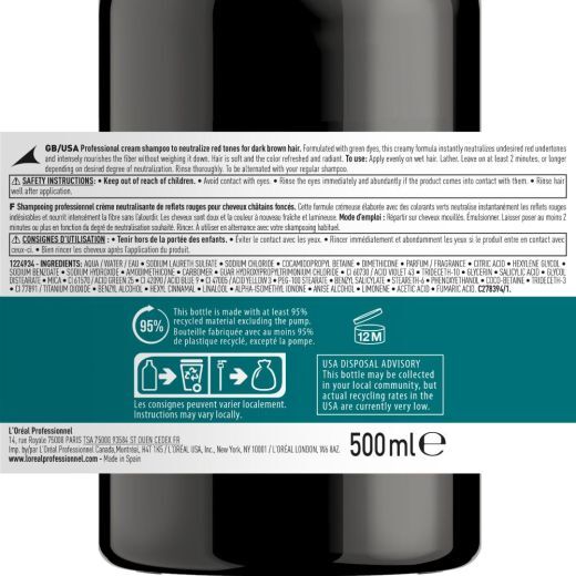 Chroma Crème Red Tones Neutralizing Cream For Dark Brown to Black Hair