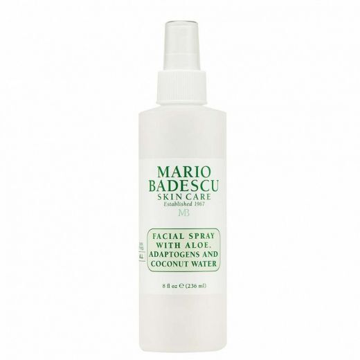 MARIO BADESCU Facial Spray With Aloe, Adaptogens And Coconut Water Drėkinamoji veido dulksna su alavijų, hialurono rūgšties ir kokosų vandeniu