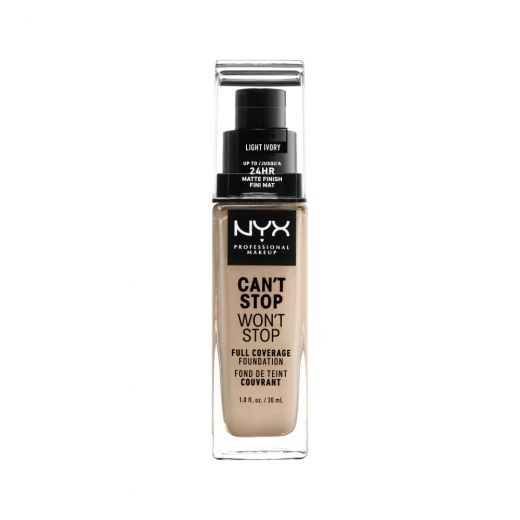 NYX PROFESSIONAL MAKEUP Can´t Stop Won´t Stop Full Coverage Foundation Pilno maskavimo makiažo pagrindas