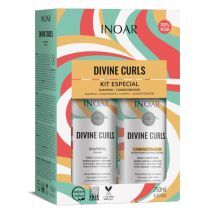 INOAR Divine Curls Duo Kit - priemonų rinkinys garbanotiems banguotiems plaukams 