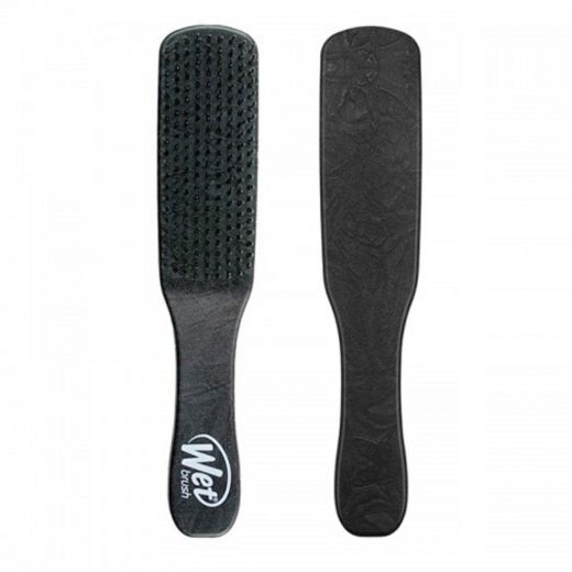 Men's Detangler Hair Brush - Black Leather