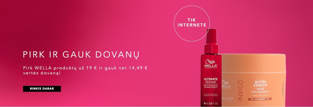 Pirk WELLA produktų už 19 € ir gauk dovaną